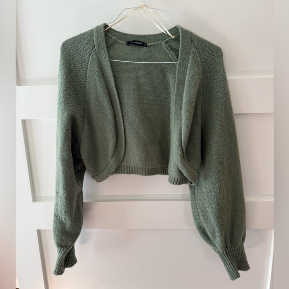 J Roberts Sherpa’ Soft Sweater Sage Green  size medium - Picture 1 of 8